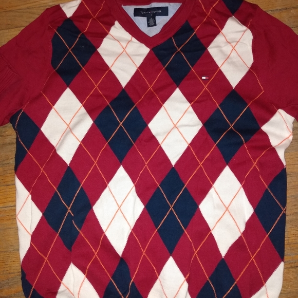 Tommy Hilfiger argyle sweater sz:M - Picture 8 of 8